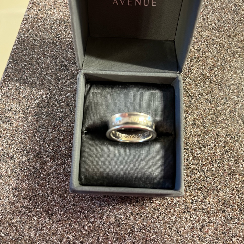 Tiffany and Co. Sterling Silver 1837 ring size 8